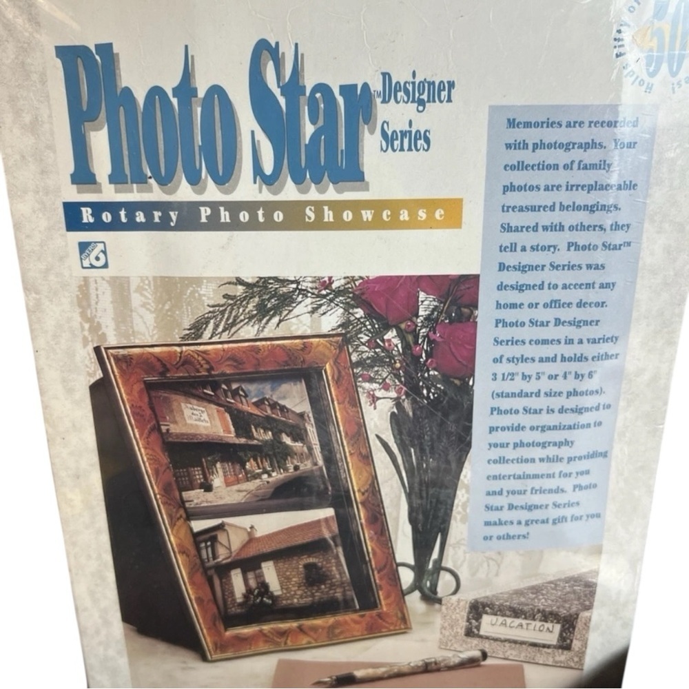 Vtg Photo Star Rotary Photo Showcase Designer Series 50 Prints Capacity Sealed - Picture 2 of 4